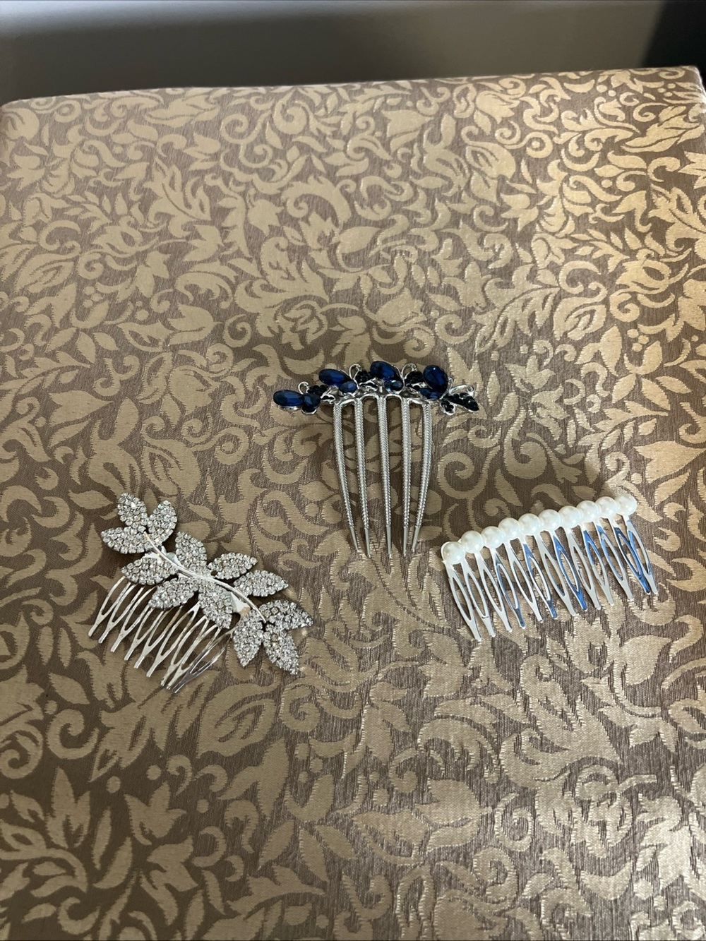 Lot Of 3 Beautiful Elegant Hair Combs Wedding Vacation Travel Hairstyles